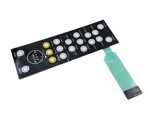 quality 0.1-0.4mm Connector Membrane Switch EL Or LED Backlighting factory
