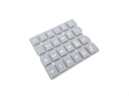 China High Conductivity Silicone Rubber Key Pad With Carbon And Gold Pill Contacts
