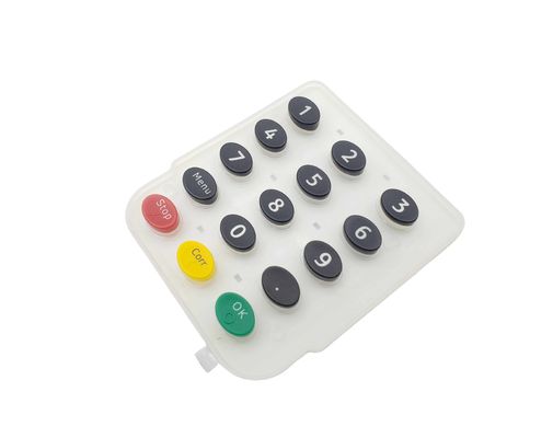 China Water Chemical Resistant Custom Silicone Rubber Keypad For Outdoor And Industrial Applications