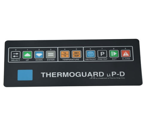 China Polycarbonate Chemical Resistant Graphic Overlays For Custom Branding