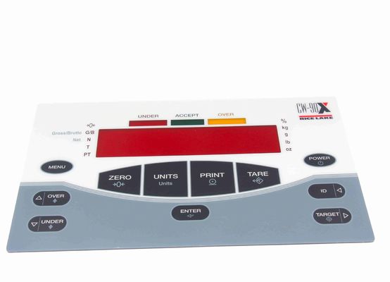 China Legible And Wear Resistant Silk Screen Print Overlays For Harsh Environments