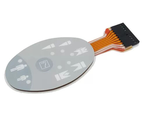 Good price Tail Contact Pitch 254MM Personalized Membrane Switch Overlay Voltage 50V Customizable Flexible Control Interface Panels online